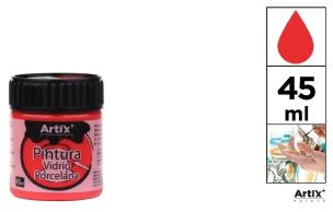 Opakowanie Farba do szkła i ceramiki 45ml czerwona (6szt)