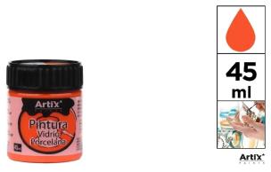 Opakowanie Farba do szkła i ceramiki 45ml pomarańczowa (6szt)