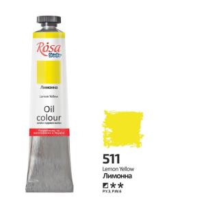 Farba olejna lemon yellow 511 45ml. Wydawca: Rosa. Multiszop.pl Opakowanie Farba olejna lemon yellow 511 45ml