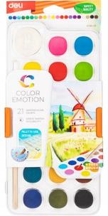 Opakowanie Farby akwarelowe 21 kolorów + pędzelek