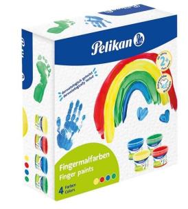 Opakowanie Farby do malowania palcami 4 kolory PELIKAN