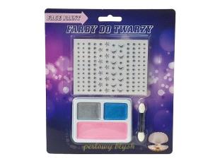 Opakowanie Farby do malowania twarzy perłowe z naklejkami