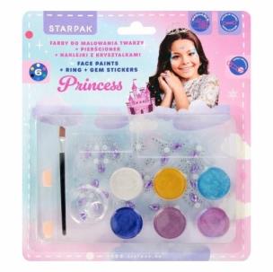 Farby do malowania twarzy Princess 6 kolorów. Wydawca: Starpak. Multiszop.pl Opakowanie Farby do malowania twarzy Princess 6 kolorów