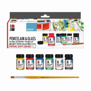 Opakowanie Farby do porcelany i szkła 6x15ml błyszczące