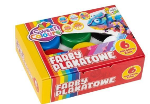 Opakowanie Farby plakatowe 6 kolorów 20ml