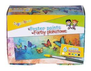 Opakowanie Farby plakatowe Gimboo 6x20ml kolorów