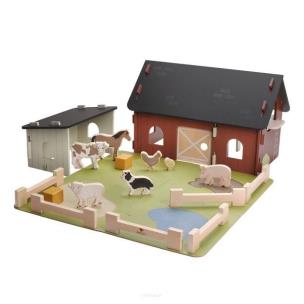 Farma drewniana Zwięrzątka na wsi. Wydawca: MICKI. Multiszop.pl Opakowanie Farma drewniana Zwięrzątka na wsi