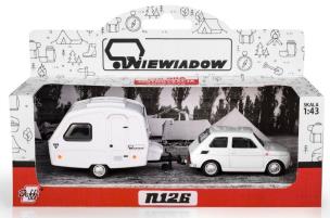 Opakowanie Fiat 126p + przyczepa Niewiadów Kemping biały