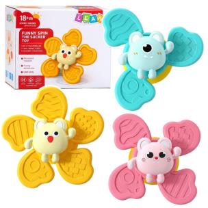 Opakowanie Fidget spinnery grzechotki z przyssawką 3szt