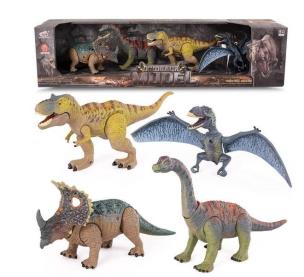 Figurki dinozaurów 4szt. Wydawca: Lena. Multiszop.pl Opakowanie Figurki dinozaurów 4szt