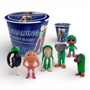 Opakowanie Figurki w kubełku Shanhaijng Familly Bucket 6szt