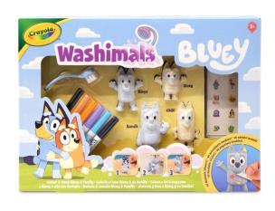 Opakowanie Figurki zmywalne do malowania Bluey 4szt