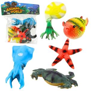 Figurki zwierzęta morskie 5szt. Wydawca: Leantoys. Multiszop.pl Opakowanie Figurki zwierzęta morskie 5szt