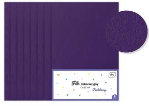 Opakowanie Filc dekoracyjny fioletowy 8szt