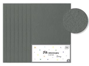 Opakowanie Filc dekoracyjny szary 8szt