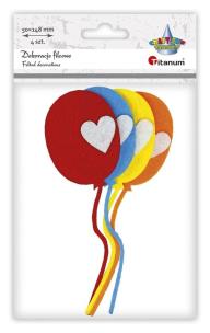 Opakowanie Filcowe baloniki 3D 50x148mm 4szt