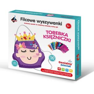 Filcowe wyszywanki - torebka księżniczka. Wydawca: Askato. Multiszop.pl Opakowanie Filcowe wyszywanki - torebka księżniczka