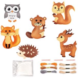 Opakowanie Filcowe wyszywanki Zwierzęta