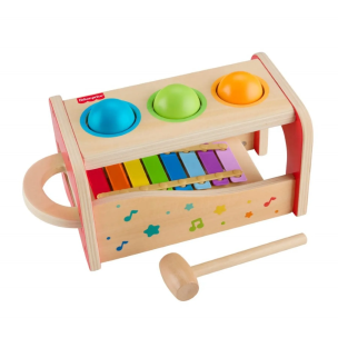 Fisher-Price Drewniane cymbałki z przebijakiem. Wydawca: Fisher- Price. Multiszop.pl Opakowanie Fisher-Price Drewniane cymbałki z przebijakiem