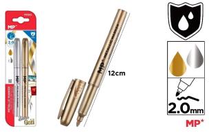 Opakowanie Flamaster metaliczny złoty i srebrny