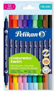 Opakowanie Flamastry Colorella Twin dwustronne 10kol. PELIKAN