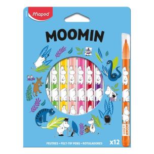 Opakowanie Flamastry Muminki 12szt MAPED