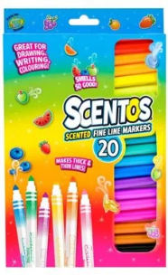 Flamastry pachnące kolorowe 20szt. Wydawca: Scentos. Multiszop.pl Opakowanie Flamastry pachnące kolorowe 20szt