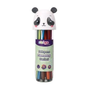 Flamastry Panda 12szt. Wydawca: Strigo. Multiszop.pl Opakowanie Flamastry Panda 12szt