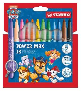 Opakowanie Flamastry Power Max Psi Patrol 12szt STABILO