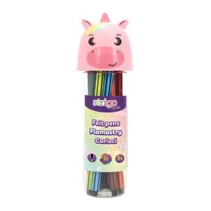 Flamastry Unicorn 12szt. Wydawca: Strigo. Multiszop.pl Opakowanie Flamastry Unicorn 12szt