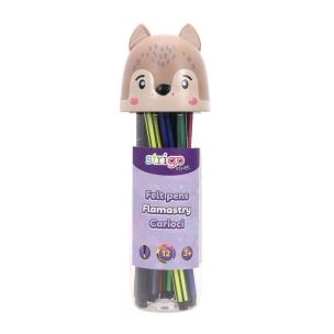 Flamastry Wilk 12szt. Wydawca: Strigo. Multiszop.pl Opakowanie Flamastry Wilk 12szt
