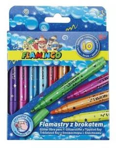 Opakowanie Flamastry z brokatem 10 kolorów