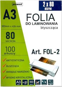 Opakowanie Folia do laminowania A3 100szt