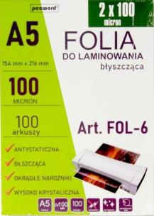 Opakowanie Folia do laminowania A5 100szt