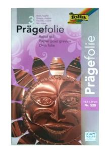 Opakowanie Folia metaliczna 18,5x29cm miedziana 3 arkusze