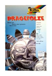 Opakowanie Folia metaliczna 18,5x29cm srebrna 3 arkusze