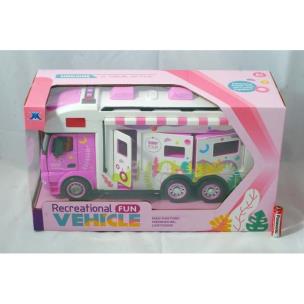 Opakowanie Food Truck Różowy światło dźwięk 34x10,5x15,5cm