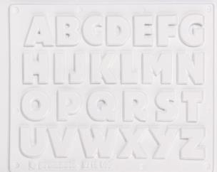 Opakowanie Foremki do gipsu Literki