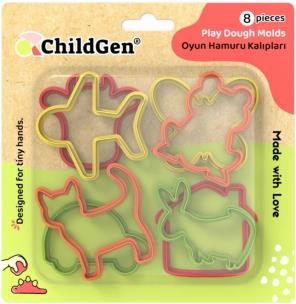 Opakowanie Foremki do modelowania ciastoliny 8szt.