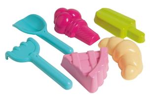 Opakowanie Foremki do piasku i łopatka 6el