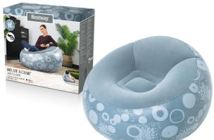 Fotel dmuchany niebieski. Wydawca: Bestway. Multiszop.pl Opakowanie Fotel dmuchany niebieski