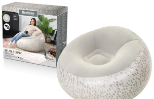 Fotel dmuchany szary. Wydawca: Bestway. Multiszop.pl Opakowanie Fotel dmuchany szary