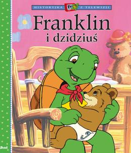 Franklin i dzidziuś. Autor: Paulette Bourgeois, Brenda Clark. Multiszop.pl Okładka książki Franklin i dzidziuś