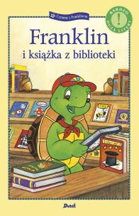 Franklin i książka z biblioteki. Autor: Paulette Bourgeois, Brenda Clark. Multiszop.pl Okładka książki Franklin i książka z biblioteki