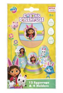 Opakowanie Gabby 12 owijek na jajka i 4 podstawki