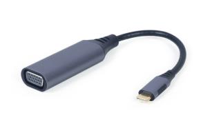 Okładka książki GEMBIRD ADAPTER USB TYP-C DO VGA NA KABLU, KOLOR SZARY