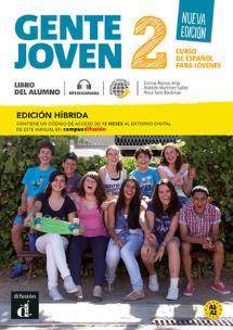 Gente joven 2 NE Podręcznik Edición Hibrida dla szkół językowych. Autor: Opracowanie zbiorowe. Multiszop.pl Okładka książki Gente joven 2 NE Podręcznik Edición Hibrida dla szkół językowych