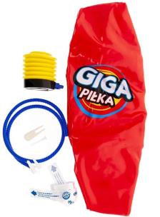 Giga piłka czerwona. Wydawca: EPEE. Multiszop.pl Opakowanie Giga piłka czerwona