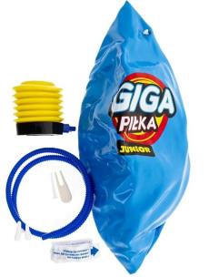 Giga piłka Junior niebieska. Wydawca: EPEE. Multiszop.pl Opakowanie Giga piłka Junior niebieska