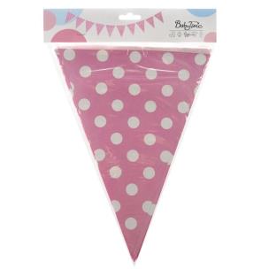 Opakowanie Girlanda kropki różowa